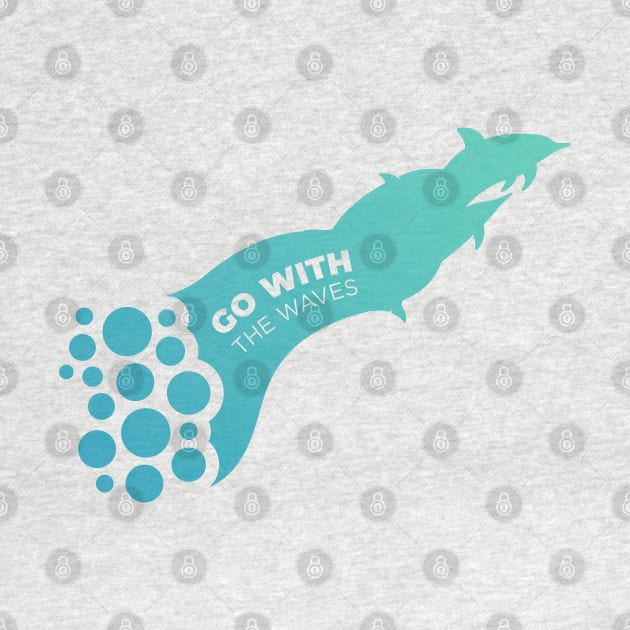 Go with the waves with creative dolphin design Gift by Swimarts